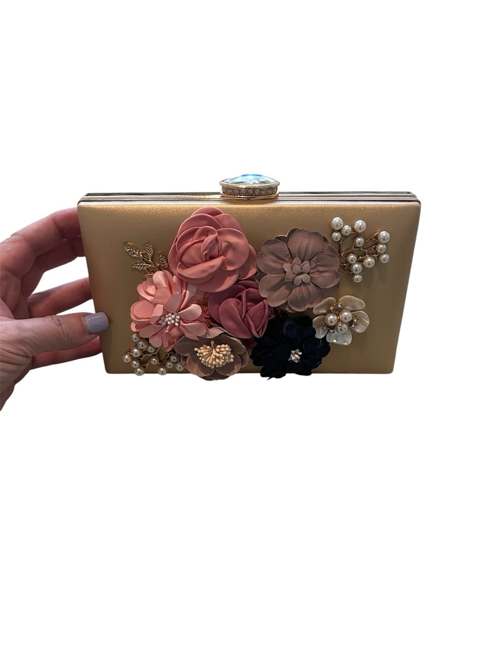 Floral clutch purse - Picture 9 of 12